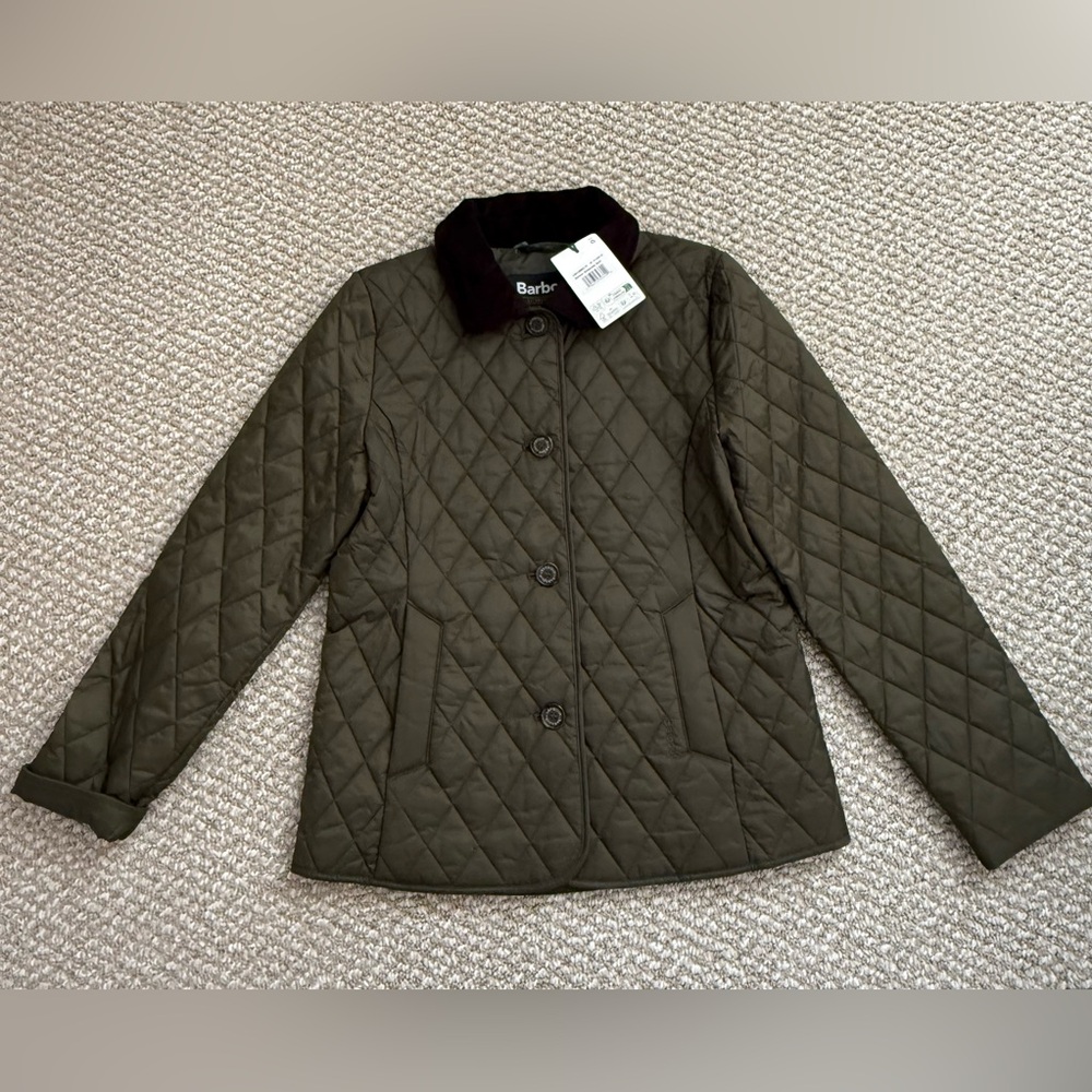 Barbour Women's Diamond Quilted Jacket - Dark Green